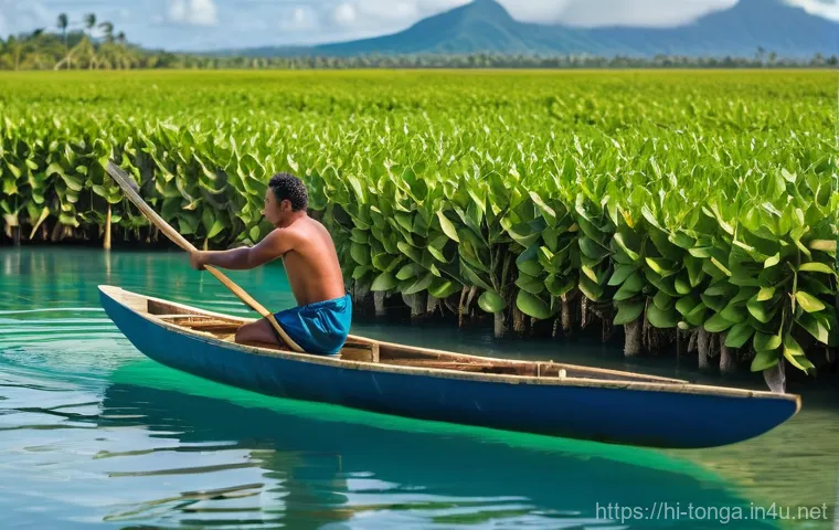통가의 경제 발전 과정 및 문제점 - An idyllic panorama of Tonga's pristine Vava'u island group. The foreground features a secluded whit...