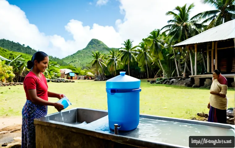 Home 14 통가에서 자주 발생하는 질병 - Photorealistic public health scene in Tonga: a Pacific Islander adult resting in a clean tropical cl...